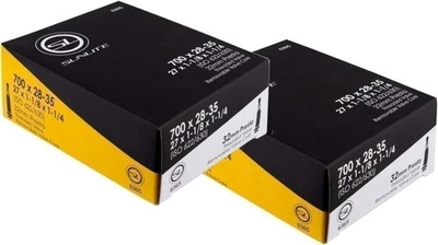 Pack 2 - Tubo Bicicleta, Válvula Presta 700c x 28-35, (27x1-1/8 a 1-1/4), 32mm... Foto 1 de 2