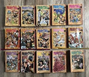 Fairy Tail Manga English Book Lot/Set By Hiro Mashima KC Tale - 🌟 EXCELLENT!!! - Foto 1 di 12