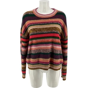 PAUL SMITH Women's Striped Jumper Size L Multicoloured Wool Blend WE - Picture 1 of 9