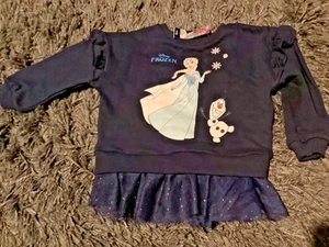 BNIP New Disney Frozen Sweatshirt Top - Age 18-24months 92cm - Olaf & Elsa - Picture 1 of 6