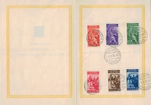 VATICANO 1935 Congresso Giuridico Internazionale su folder ufficiale 6v us - Picture 1 of 1