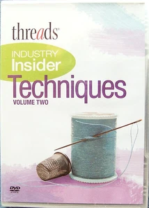 Threads "INDUSTRY INSIDER TECHNIQUES" Vol. 2 - Instructional Sewing DVD - Imagen 1 de 3