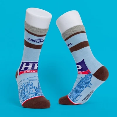 ROY'S BOYS Official Heinz HP Brown Sauce Crew Socks : S-M,M-L,L-XL