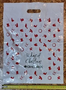 AUSTRALIAN GRACE BROS CHRISTMAS SHOPPING PLASTIC CARRY BAG VINTAGE RARE PROP - Picture 1 of 4