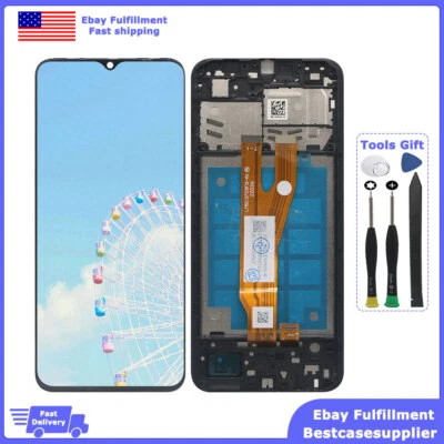 Digitalizador táctil con marco con pantalla LCD para Samsung Galaxy A03 Core A032F A032M Foto 1 de 4