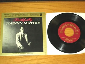 POP EP - JOHNNY MATHIS - COLUMBIA 14223 - "FAITHFULLY" - Imagen 1 de 2
