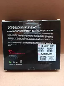 G.SKILL Trident Z DDR4-3733 CL17-19-19-39 1.35V 16GB (4x4GB) F4-3733C17Q-16GTZ - Picture 1 of 2