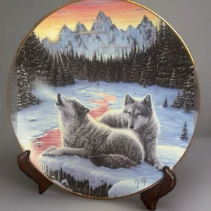 Placa de colección Winter's Dawn The Call of The North 1994 de J. Tift Hamilton - Imagen 1 de 4