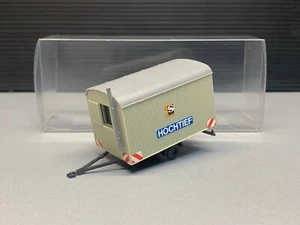 Carrello edile cantiere ufficio costruzione container monoasse rimorchio alto basso camion NN H0 1:87 - Foto 1 di 12