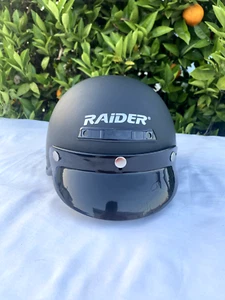 DELUX RAIDER A-611 men's open face DOT approved motorcycle half helmet size M - Picture 1 of 15