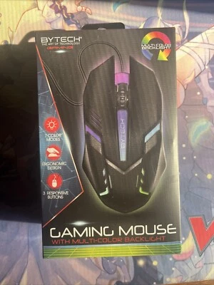  BYTECH® Gaming Mouse with Multi-color Backlight Ergonomic Wired Universal Gamer - Image 1 of 2