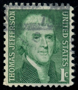 USA - 1968 - Prominent Americans - Thomas Jefferson - 1¢ - #2703 - Picture 1 of 1