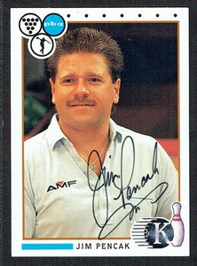 Jim Pencak #67 signed Autogramm Auto 1990 Kingpins PBA Bowling Trading Card - Bild 1 von 1