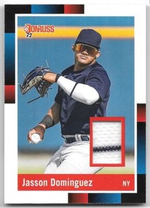 2022 Donruss Retro 1988 Materials Jasson Dominguez New York Yankees JERSEY