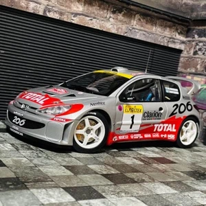 AUTOart 1/18 Mini Car Peugeot 206 WRC 2001 Monte Carlo Rally from japan F/S - Picture 1 of 10