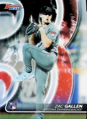 2020 BOWMAN Bowman's Best #35 Zac Gallen ROOKIE Arizona Diamondbacks - Image 1 of 2