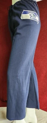 Pantalones deportivos de fútbol americano NFL Seattle Seahawks para mujer talla majestuosos nuevos con etiquetas logotipo azul marino Foto 1 de 3