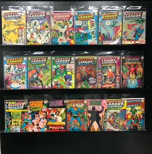 JUSTICE LEAGUE OF AMERICA BEAT BUT COMPLETE SET 16 ISSUES INCLUDES REINTRO JLA - Picture 1 of 2