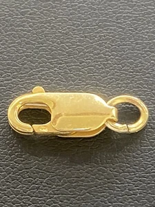 14K SOLID YELLOW GOLD LOBSTER CLAW CLASP 1.14g ( 13.5mm x 6.3mm )       B - Picture 1 of 3