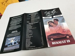 1993 ? RENAULT 19 Australian Sales Brochure - Imagen 1 de 2