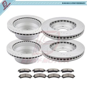 For Chevrolet Blazer GMC Oldsmobile Ceramic Brake Pads And Rotors Front Rear - Bild 1 von 7