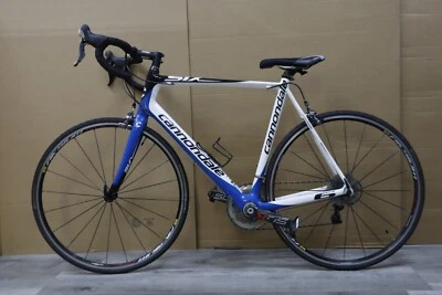 Bicicleta Cannondale Super Six Evo fibra de carbono - Shimano Ultegra - blanca/azul Foto 1 de 4