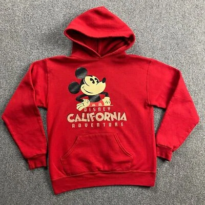 Vintage Disney Parks Hoodie Women's Small Red Pullover Cotton Blend S - Image 1 of 4