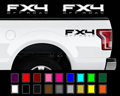 Juego de calcomanías todoterreno FX4 se adapta a: pegatinas de vinilo para plataforma de camioneta Ford F-150 2009-2016 Foto 1 de 2