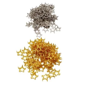 100Pcs 12mm Hollow Star Studs Spikes Spots Rivets For Shoes - Picture 1 of 12