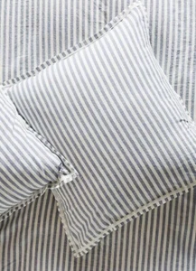 New Anthropologie Relaxed Cotton-Linen Striped Euro Sham - Picture 1 of 3