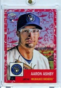 2022 Topps Chrome Platinum Aaron Ashby Toile Cream Red Refractor /5 RC #378 - Picture 1 of 2