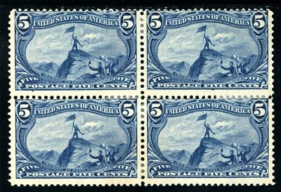 Scott 288 OG MHR FVF US 1899 Trans-Mississippi Block SCV $430 - Image 1 of 2