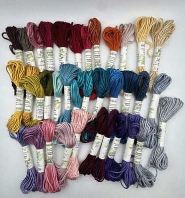 Soie D’ Alger Silk Floss Lot of 36 Skeins- (see Photos For Color Code) - Image 1 of 4