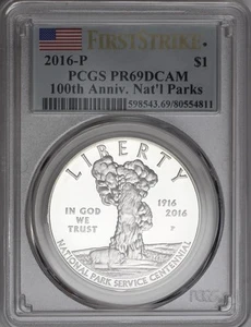 2016-P $1 100 Anniversary National Park System PCGS PR69DCAM First Strike - Picture 1 of 2