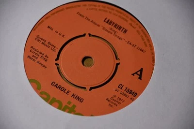 Carole King - Simple Things 7 Inch Vinyl Record - Image 1 of 3
