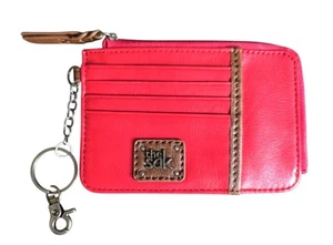 NWOT The Sak Iris Card Wallet Red leather  - Picture 1 of 5