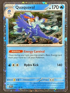 Pokémon Quaquaval Cosmos Holo 054/198 SVI Scarlet & Violet NM - Picture 1 of 2
