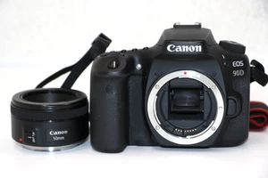 Canon EOS 90D 4K 32.5MP DSLR Camera Black  W/ 50mm 1:1.8 stm - Bild 1 von 12