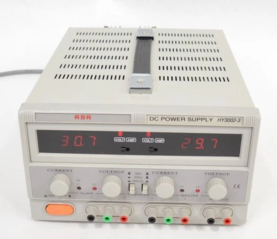 RSR HY3002-3 Triple Output Variable DC Power Supply 0-30V / 2A 5V / 3A - Image 1 of 4
