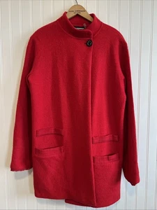 Karl Largerfeld Jacket Women’s Small Red Vintage Inspired Oversized - Picture 1 of 9