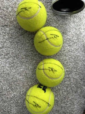 Carlos Alcaraz Firmado - Autografiado - Pelota de Tenis - Babolat - Campeón US OPEN Foto 1 de 2