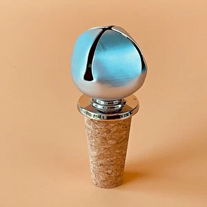 Tapón de botella de vino Silver Bell vintage - gran relleno de medias - Imagen 1 de 2