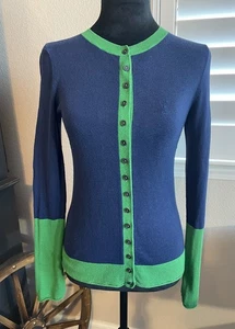 Cárdigan Libertine For Target para mujer talla S algodón cachemir azul verde abotonado - Imagen 1 de 15