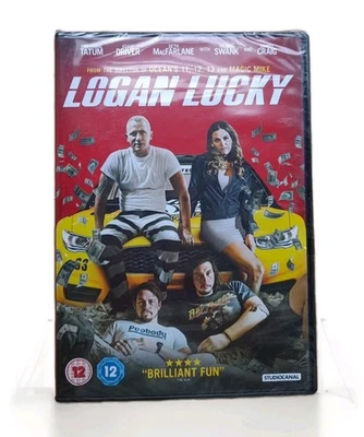 Logan Lucky DVD Daniel Craig, Channing Tatum 2017 Crime Comedy - New & Sealed - Image 1 of 4