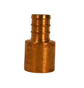 Brass Watts 1/2" PEX x 1/2" Male Sweat Part# PC650X-10 (10 per bag) - Picture 1 of 2