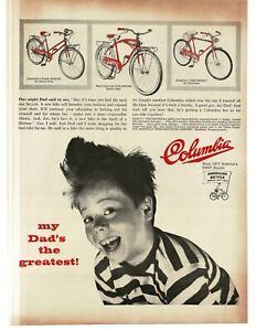 1959 Columbia Bicycles Apache Fire Arrow Lightweight Vintage Print Ad