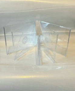 2 x 6 voies DVD transparent 24 mm colonne vertébrale contient 6 disques étui de remplacement neuf - Photo 1/4