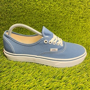 Vans Authentic Low Womens Size 9 Blue White Athletic Skate Shoes Sneakers - Picture 1 of 10