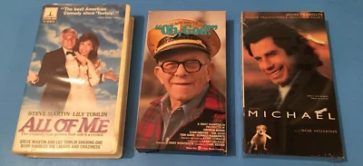 ALL OF ME OH GOD MICHAEL PreOwn VHS Tapes 3 Classic Movies GEORGE BURNS TRAVOLTA - Image 1 of 2