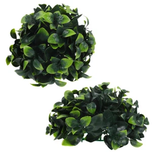2 Pcs Ball Aus Kunstrasen Buchsbaum Formschnitt Kugel Runder Topiary-Ball - Bild 1 von 12